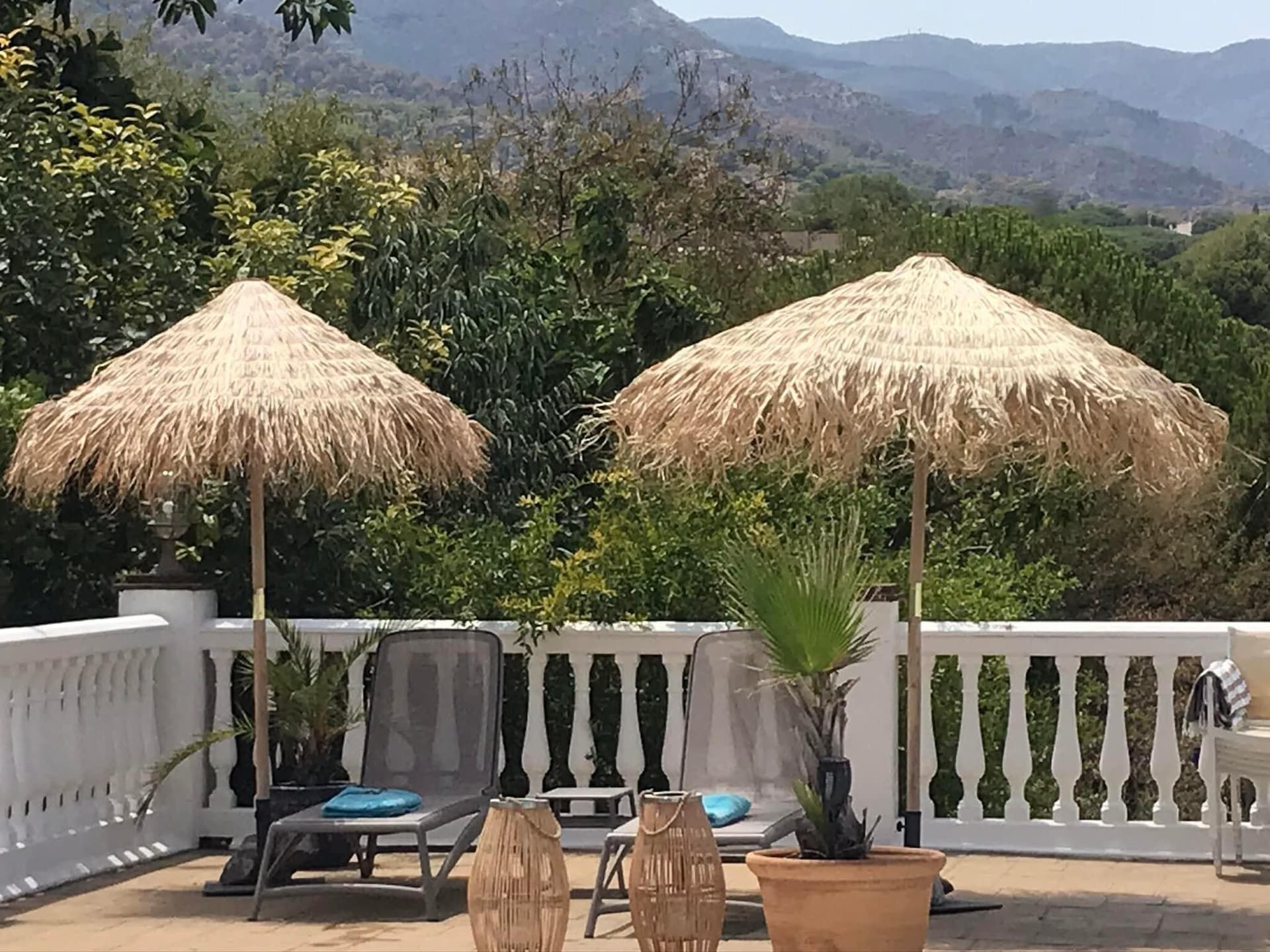 Casa la Sorpresa terrace and pool view